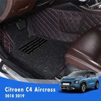 Pentru Citroen C4 Aircross 2019 2018 Lux Strat Dublu Buclă de Sârmă Auto Covorase Covoare Auto Interior Personalizat Tampoane Pentru Citro n