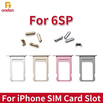 Pentru iPhone 6s Plus Cartelei SIM Adaptor Cu Buton Lateral pentru Cardul Sim Slot Suport Recipient Soclu de Reparare Piese de schimb