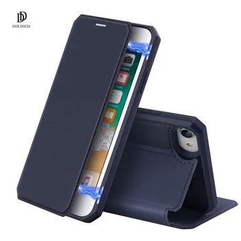Pentru iPhone 8 Plus 7 Plus Caz Flip Cover 360° Real Complet de Protecție a Pielii Seria X de Lux din Piele Portofel Caz Închidere Magnetică