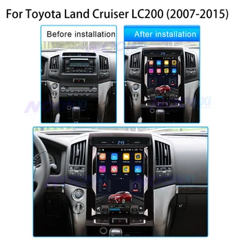 Pentru Toyota Land Cruiser 200 LC200 2007-2015 Android 11.0 Radio Auto Stereo Auto Multimedia GPS Navigatie 1 Din Unitate Cap