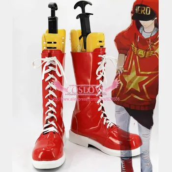 Persona 5 Goro Akechi Roșu Cosplay Pantofi Cizme Mai Personalizat-A Făcut Pentru Hallowee Crăciun CosplayLove