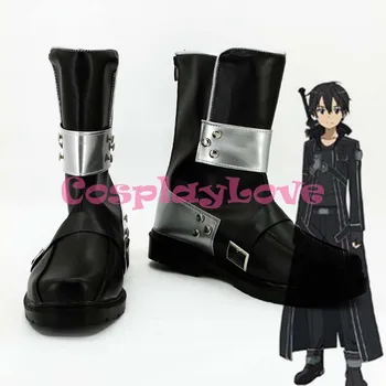 Personalizat Anime Japonez SAO Sabie de Arta On-line Kirito (Kirigaya Kazuto) Cosplay Pantofi Cizme Pentru Crăciun, Halloween