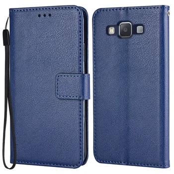 Portofel Flip case Pentru Samsung Galaxy A5 2015 A500 A500F SM-A500F Stand din Piele de Caz Sloturi pentru Carduri de Telefon Sac Cu Coarda de Mână