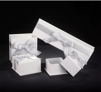 Propunerea Inel de Logodna Cutie de Ziua Îndrăgostiților Cadouri Romantice alb Organizator de Bijuterii Cutie cutii de ambalaj