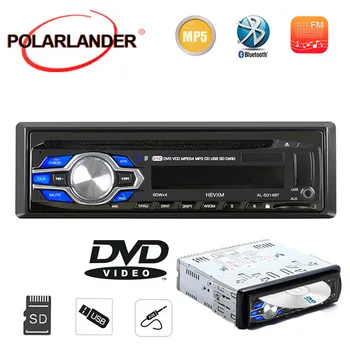 Radio auto 1 Din DVD, VCD, CD Player Bluetooth Handsfree Car Audio USB TFT HD, SD, AUX-IN FM MP3 MP4 Autoradio Stereo Multimedia 12V
