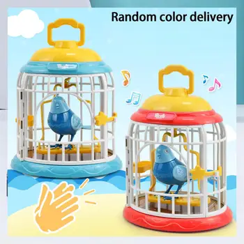 Realist Cântând Ciripit de Pasăre în Cușcă Dans Jucărie de Învățământ în Mișcare Ciripitul Păsărilor Jucărie pentru Cadou de Ziua Cameră Oanament Copil