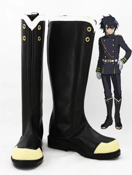 Seraph de la Sfârșitul Yuichiro Hyakuya Cosplay Cizme Pantofi Anime Petrecerea de Cosplay Cizme Personalizate Barbati Pantofi