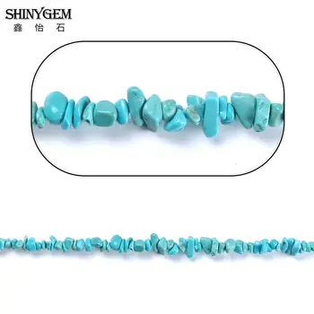 ShinyGem Neregulate 5-18mm Chipsuri de Turcoaz Margele Minerale Naturale Turcoaze Pietriș Piatră Liber Margele Pentru Bijuterii DIY Face