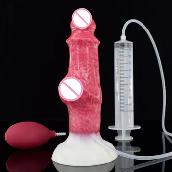 Silicon Lichid De Sex Feminin EjaculationLarge Nod Ejacultion Vibrator Cu Fraier Fantezie Masaj Pizde Penis Mai Multe Culori Sex Toys18