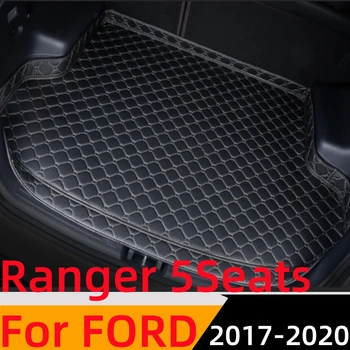 Sinjayer Portbagaj Mat Impermeabil AUTO Coada de Boot Covoare Mare Parte Marfă Pad Covor de Linie se Potrivesc Pentru FORD Ranger 5Seats 2017-2020