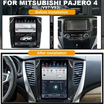 Sistemul Android ecran vertical mașină de navigare GPS Pentru Mitsubishi Pajero 4 V97 V93 player multimedia unitate cap casetofon