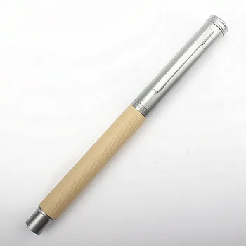 Stilou HongDian cerneală Full Metal Clip Pixuri din Otel Inoxidabil Negru Alb Clasic Fountain-Pen Peniță 0,5 mm Școală, Rechizite de Birou