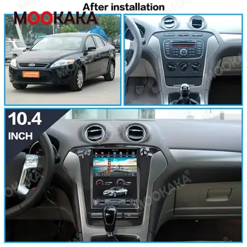 Tesla Ecran Android PX6 Pentru Ford Mondeo MK4 2011 - 2013 Multimedia Auto Radio Stereo Player Navigatie GPS Cap Unitate Carplay IPS