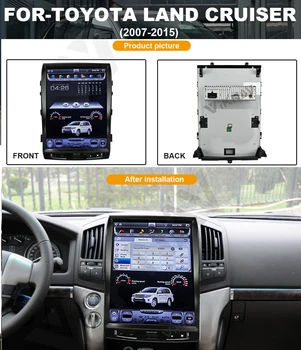 Tesla stil ecran vertical Navigator GPS Auto Pentru TOYOTA Land Cruiser 2007-2015 Multimedia DVD Player suport carplay