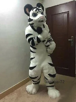 Tiger Mascota Costum Fursuit Costum De Halloween Cosplay Desene Animate Fursuit Blană Costum