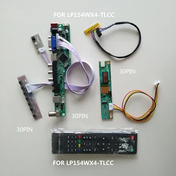 TV56 AV VGA USB LCD LED 30pin Controler de bord MONITOR driver Card Pentru LP154WX4-TLCC 1280*800 15.4
