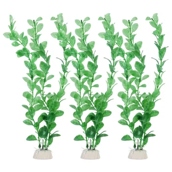 UEETEK 3pcs Rezervor Verde Plante Artificiale Acvariu Plante Decoratiuni