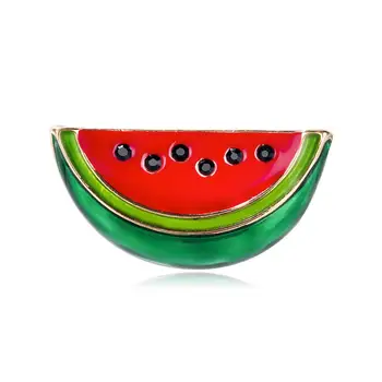 Vară Stil Stras Pepene verde Brosa pentru Femei Minunat de Fructe Broșă Pin copiii Rucsac Insigne Moda Bijuterii AF063