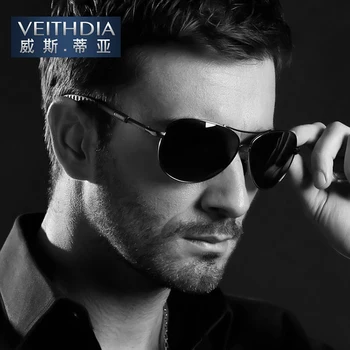 Veithdia Brand Polarizat ochelari de Soare Barbati TAC lentile de Conducere Ochelari ochelari de soare, Accesorii Ochelari de Soare Ochelari oculos de sol Pentru Bărbați