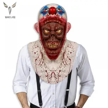 WAYLIKE Halloween de Groază Clovn din Latex Masca Deschide Gura de Clovn Înfricoșător Masca Pentru Halloween Cosplay Tema Masca de Carnaval