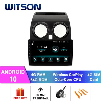 WITSON Android 10.0 DVD AUTO SISTEM pentru NISSAN QASHQAI 2008-2013 masina dvd player link/DAB/OBD suport