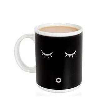 Zâmbet drăguț Căldură Schimbarea Culorii Cana de Cafea Ceasca de Sensibil Acasă Magic cani de Ceai Fierbinte Reactive Rece Ceramice de Cafea Ceasca de Ceai